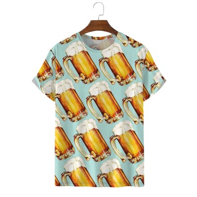 Men's Beer Casual Short Sleeve T-Shirt