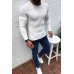 Slim-fit Long-sleeve Pullover Round Neck Sweater