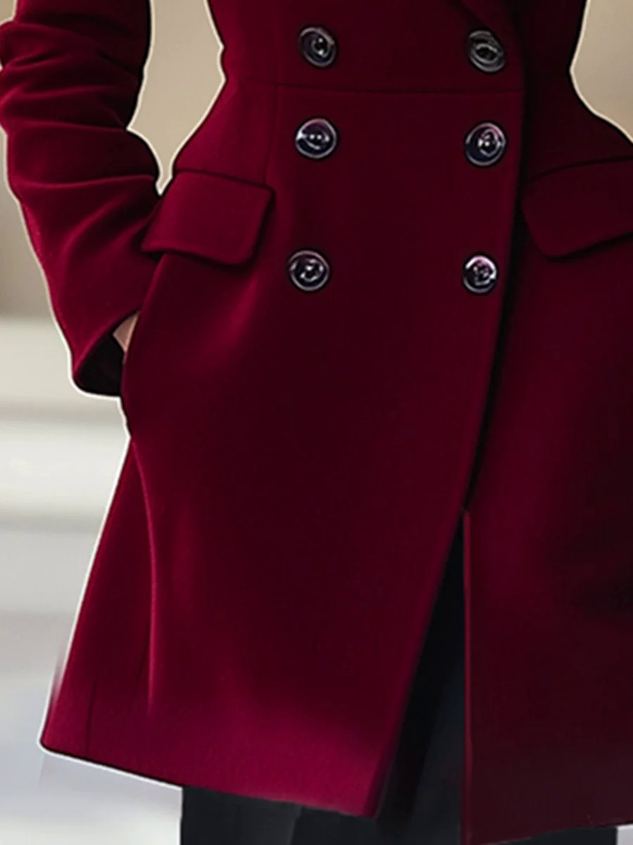 High-End Temperament Waist Lapel Coat